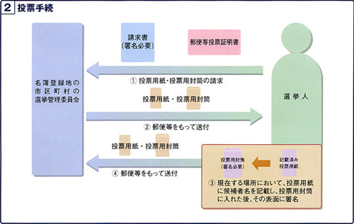 投票手続 フロー図