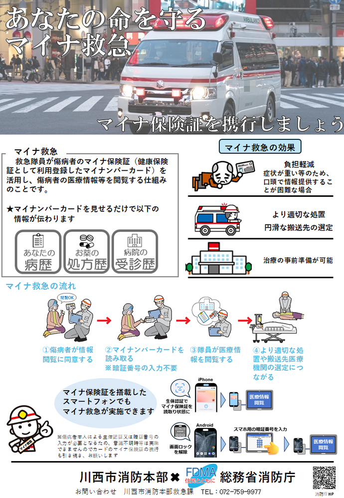 マイナ救急の仕組みの写真