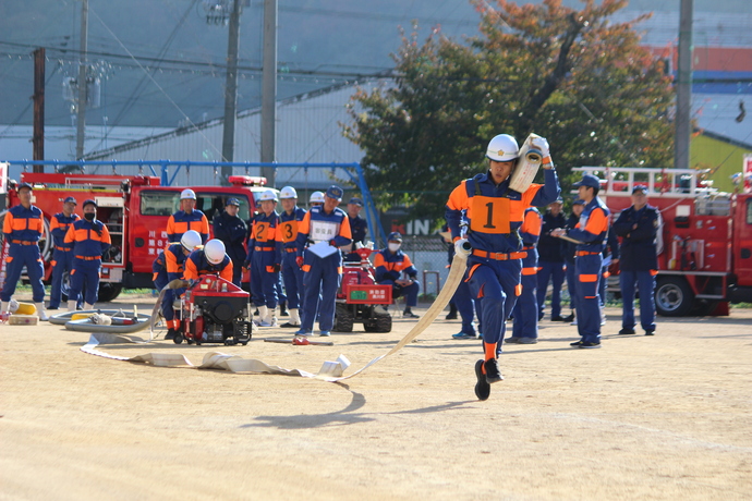 川西市消防操法大会を7年ぶりに開催