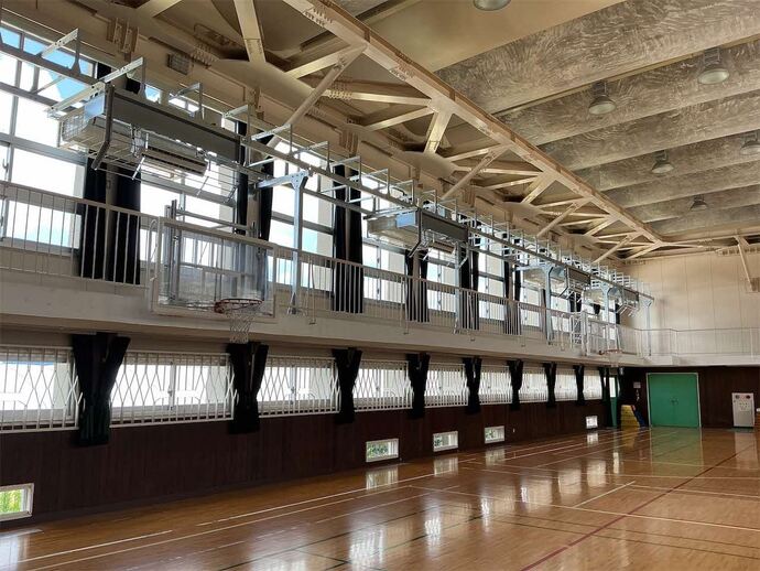 久代小学校体育館空調設備の全体写真