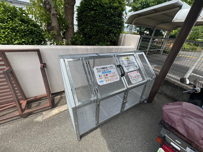 川西南公民館のごみ庫設置写真