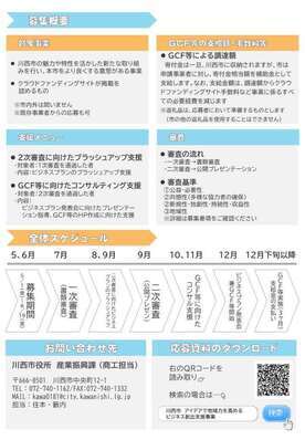 ビジネスプラン募集のちらし裏
