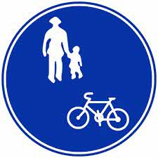 普通自転車等及び歩行者等専用の標識画像