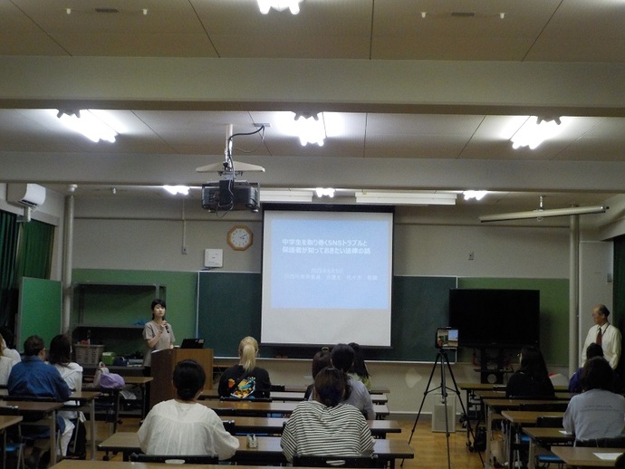 川西市立清和台中学校で実施した佐々木教育委員による人権研修会